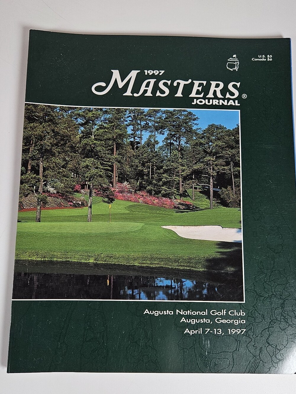 1997 Masters Journal Augusta National Golf Club April 7-13 Tiger Woods First Win